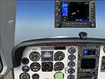 in flight with the Sandel SN3308, Sandel ST3400, Flightline T and Flightline N gauges